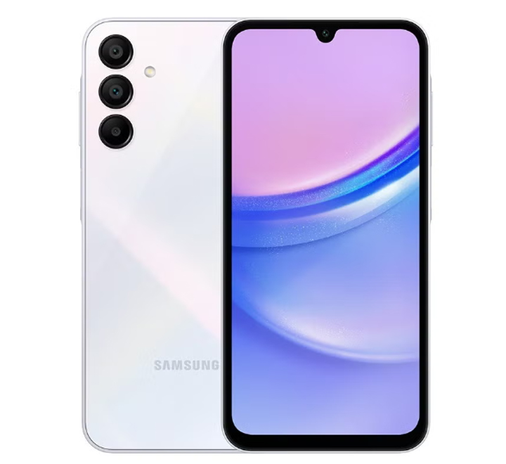 Samsung Galaxy A15 Dual SIM 8GB Ram+256GGB ROM (6.5 Inches) (4G LTE) - (Light Blue) Samsung Galaxy A15 Dual SIM 8GB Ram+256GGB 						Super Vivid and Bright Display: The Galaxy A15 6.5-inch Super AMOLED display boasts vibrant clarity even in direct sunlight with Vision Booster, with up to 800 nits for brightness
Create your shot with multi-cameras: For landscapes and close-ups, 50MP for serious photography for high resolution images, 13MP Front camera for profile-worthy selfies, with an astonishing 90Hz refresh rate and a low blue light display for eye comfort
Get it done with Boosted Performance: with an octa-core processor for powerful performance, spacious memory and storage options keep your data and contents ready at hand
Battery Power up with Super Fast Charging: Stay up and running with a 5000mAh (typical) battery that rechaarges with super fast charging to get you back out on the road
Balanced simplicity: The Galaxy A15 designed to fulfill its refined aesthetics through an intuitive frame, glossy backcover and tidy camera layout		