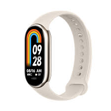 Xiaomi Smart Band 8 Gold Xiaomi Smart Band 8 Gold 	Display 1.62 display resolution 192 x 490
Up to 16 days battery life
Heart rate and sleep monitoring
200+ custom watch faces
Bluetooth 5.1 BLE connectivity	